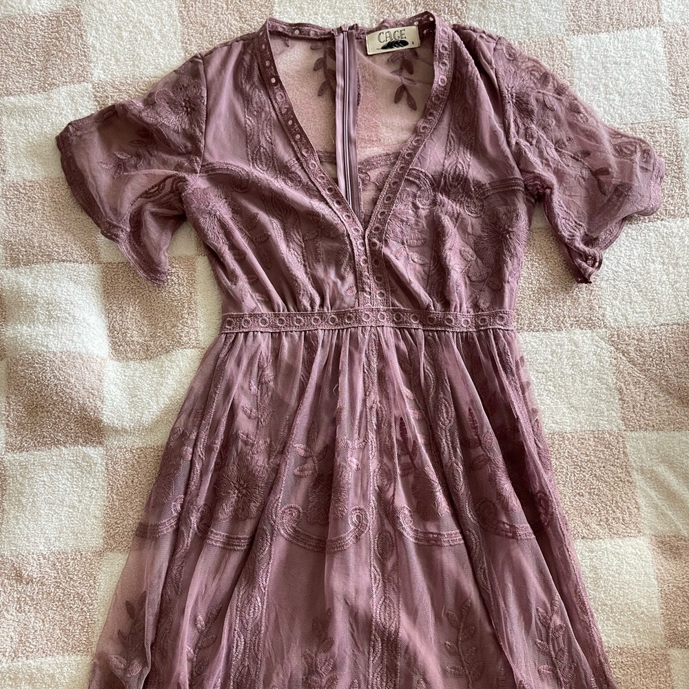 Lavender floral dress
